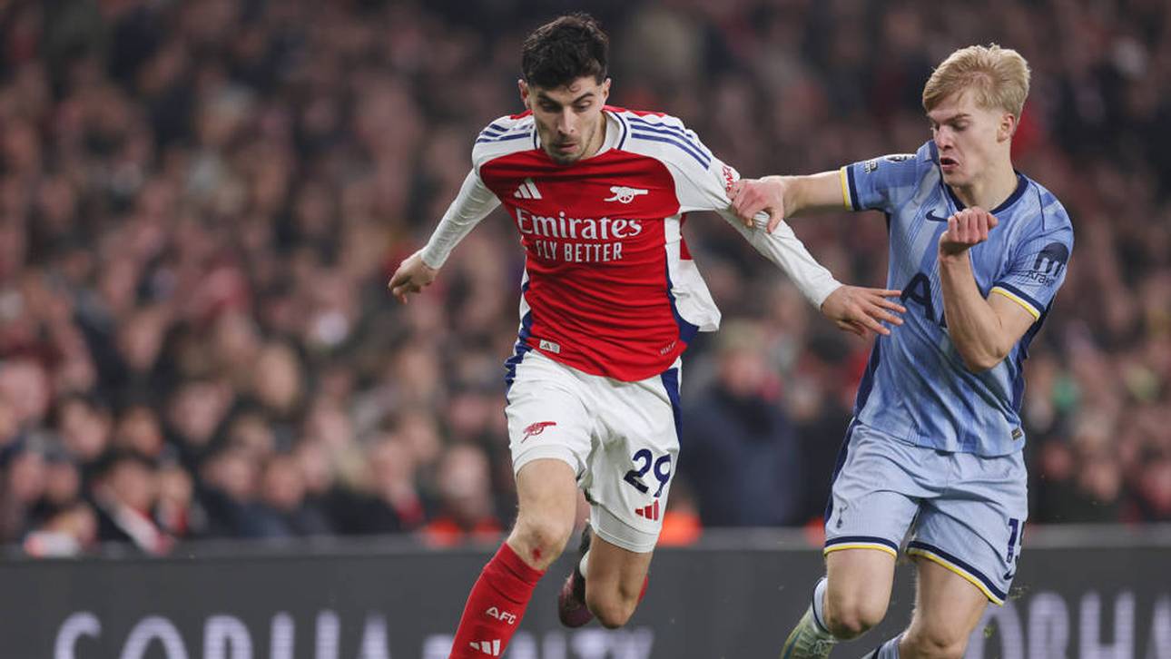 Havertz jubelt mit Arsenal im Derby