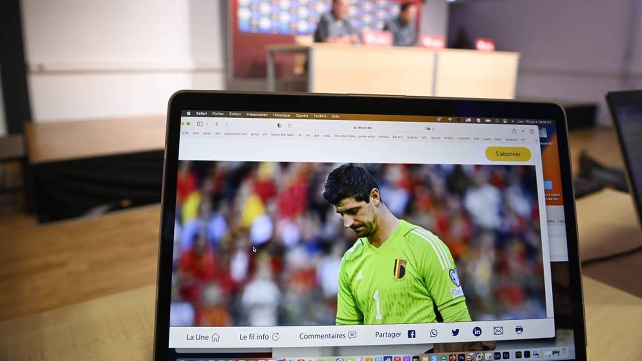 Thibaut Courtois war ein Hauptthema bei der Pressekonferenz von Domenico Tedesco