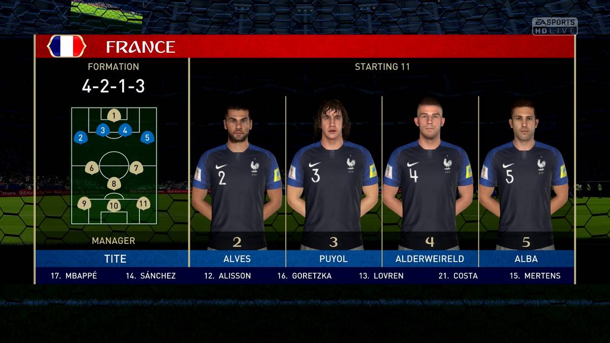 Die Präsentation der Aufstellung erinnert an die TV-Übertragungen