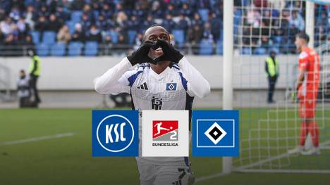 Im ersten Spiel nach der Entlassung von Steffen Baumgart ist dem HSV ein Auswärtssieg in Karlsruhe gelungen. Den Sprung auf Platz 2 verantwortete hauptsächlich der gut aufgelegte Dompé.