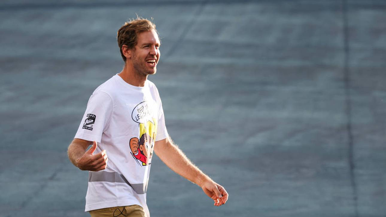 Vettel als Müllmann unterwegs