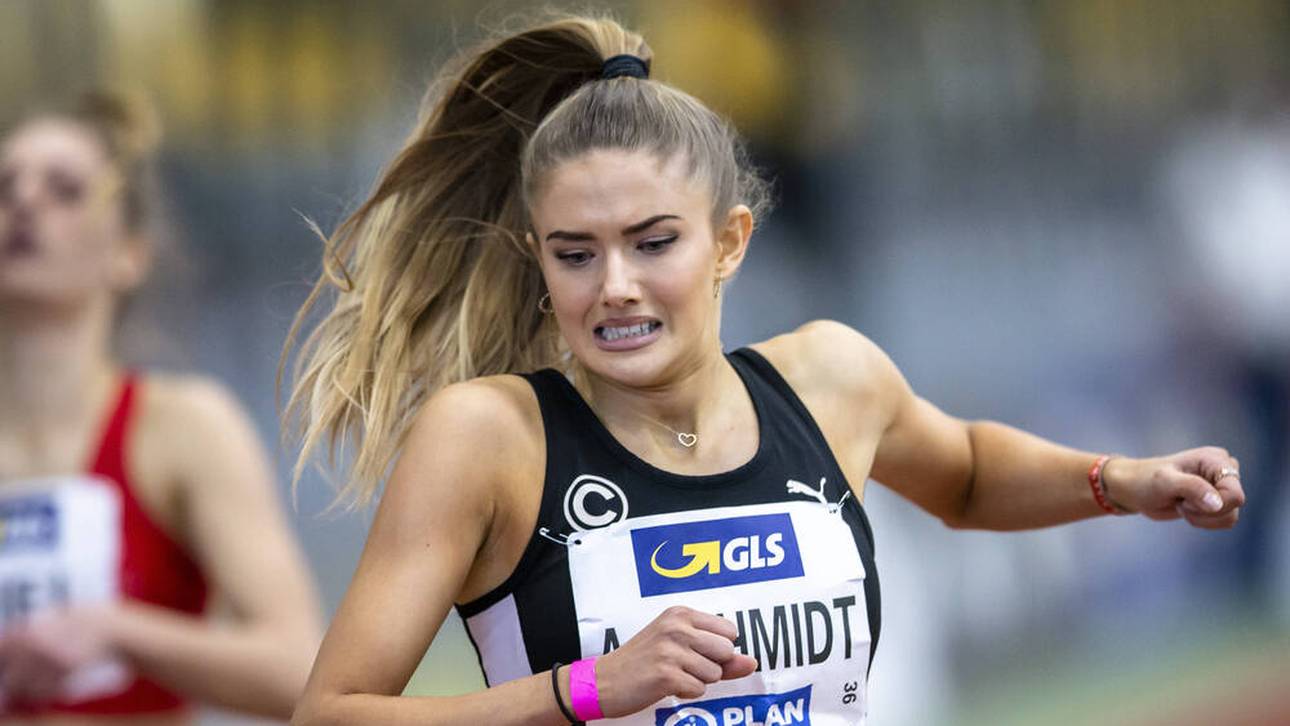Alica Schmidt bei der Hallen-DM in Dortmund am 21.02.2021