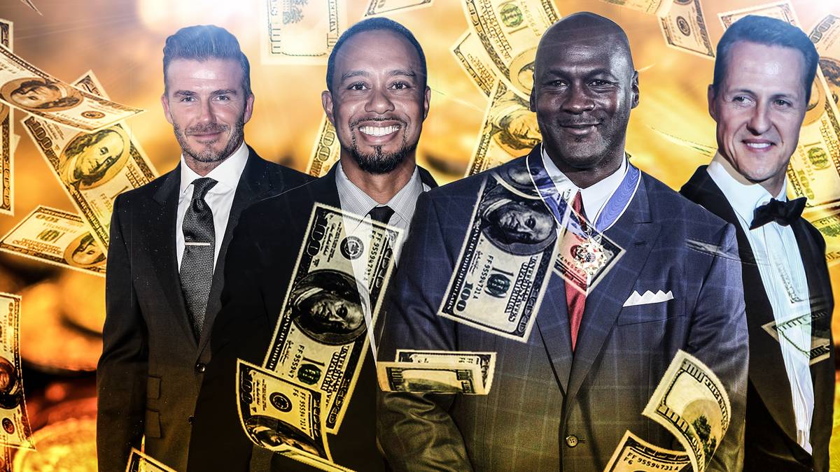 Das Wirtschaftsmagazin "Forbes" kürt die reichsten Sportler aller Zeiten. Unter den Top 20 findet nur ein Deutscher Platz, Golfer und Basketballer dominieren. SPORT1 zeigt die reichsten Sportler der Geschichte im Überblick