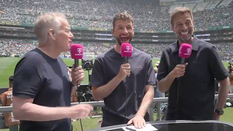 Thomas Müller und Jürgen Klopp erweisen sich als launiges Experten-Duo bei der WM-Übertragung von Magenta - das zeigt sich auch, als es um den Trainerjob von Julian Nagelsmann geht. Zudem hat Müller eine klare Meinung zu Kai Havertz.