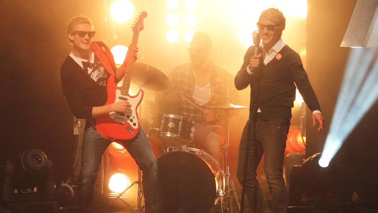 Die "Bruchweg-Boys" André Schürrle, Adam Szalai und Lewis Holtby 2010 im Sportstudio