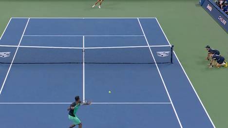 Gegen den US-Amerikaner Learner Tien bleibt Tennis-Veteran Gael Monfils weitgehend chancenlos und absolviert somit sein letztes Karriere-Match bei den US Open.