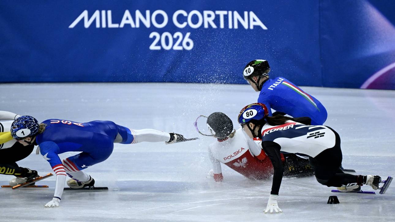 Am Auge: Polnische Shorttrackerin von Kufe getroffen
