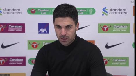 Liverpool gelingt gegen Arsenal im Halbfinale des Carabao Cups trotz Überzahl nur ein 0:0, ganz zum Leidwesen von Jürgen Klopp. Sein Gegenüber Mikel Arteta freut sich über den Achtungserfolg.