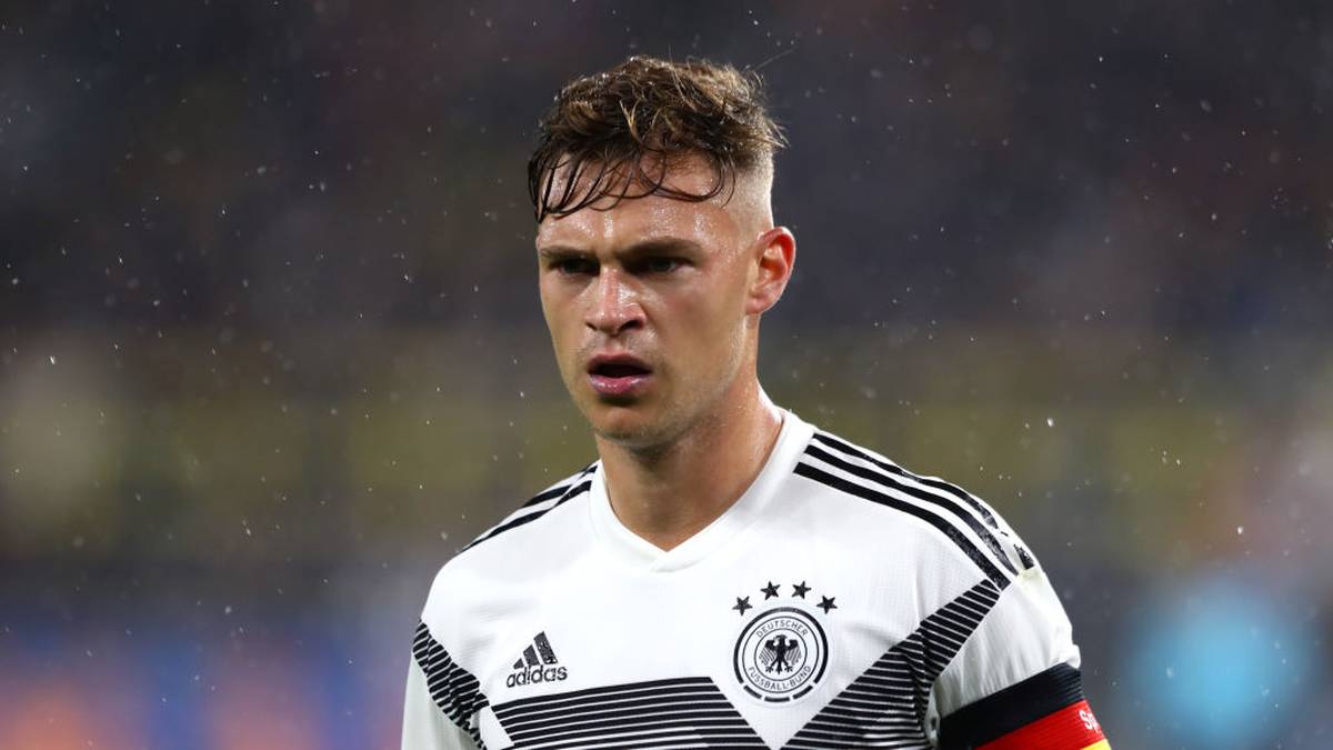 DORTMUND, GERMANY - OCTOBER 09:  Joshua Kimmich of Germany looks on during the International Friendly match between Germany and Argentina at Signal Iduna Park on October 09, 2019 in Dortmund, Germany. (Photo by Martin Rose/Bongarts/Getty Images)