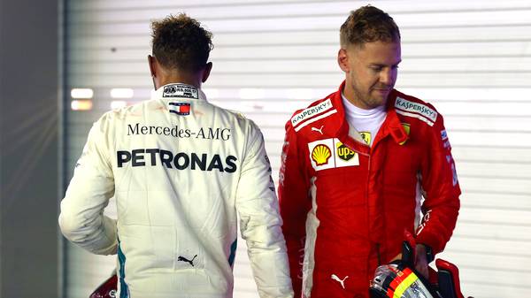 Lewis Hamilton durfte sich beim Singapur-GP über den Sieg freuen, Sebastian Vettel wurde Dritter
