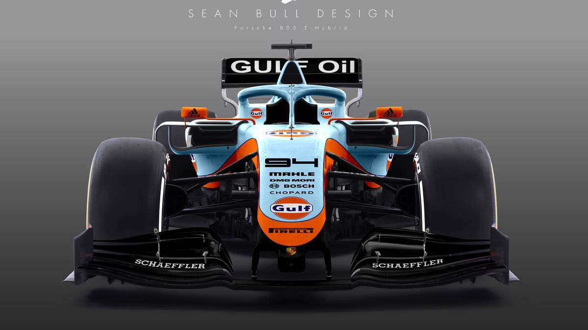 Auch Porsche wird immer wieder mit der Königsklasse des Motorsports in Verbindung gebracht. Ein mögliches Design in hellblau und orange wäre für Bull die wahrscheinlichste Option