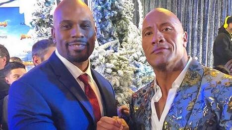 Auch Dwayne "The Rock" Johnson (r.) trauert um Shad Gaspard