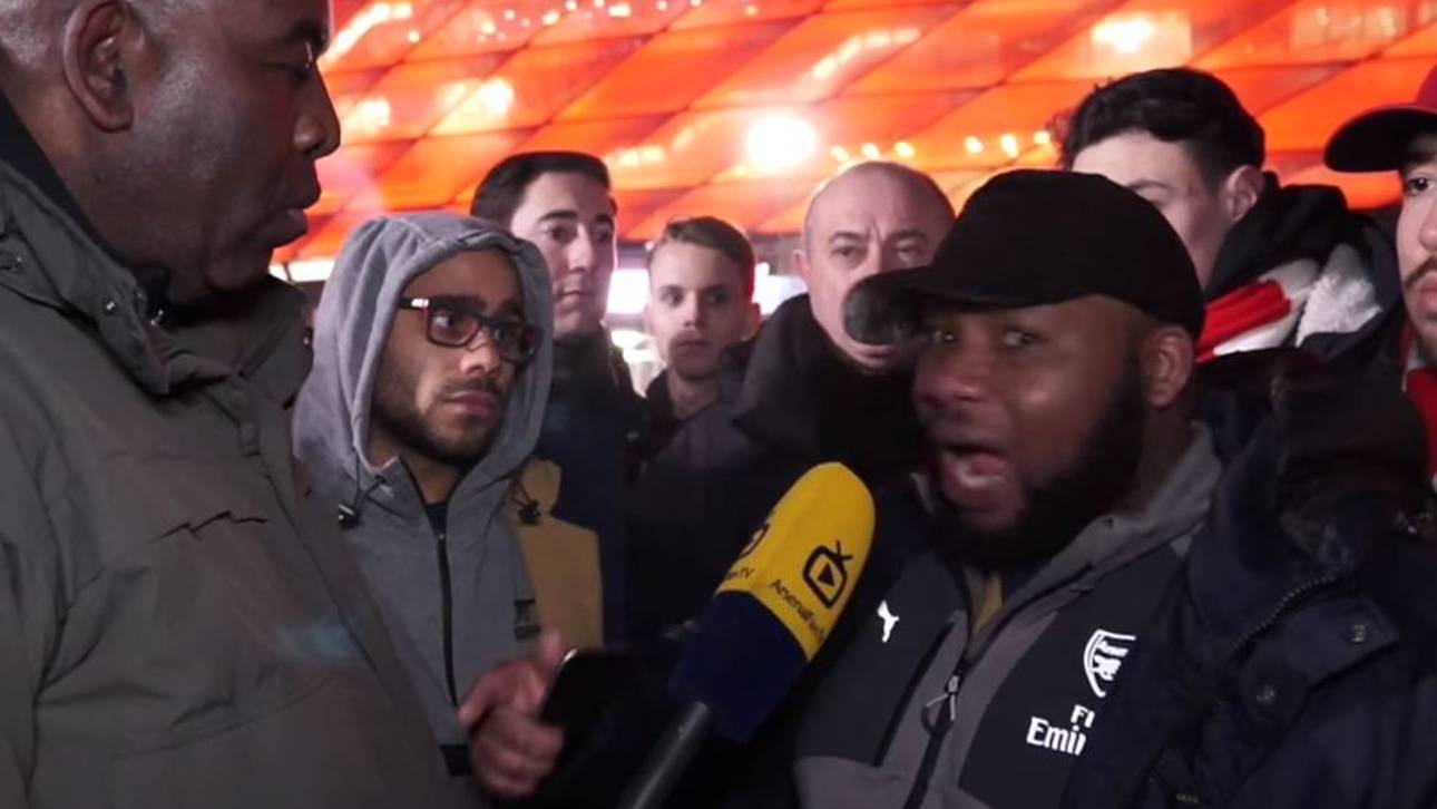 Erboste Arsenal-Fans werden Netzhit