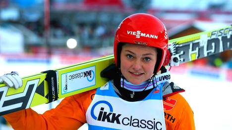 Carina Vogt wurde in Sotschi 2014 Olympiasiegerin