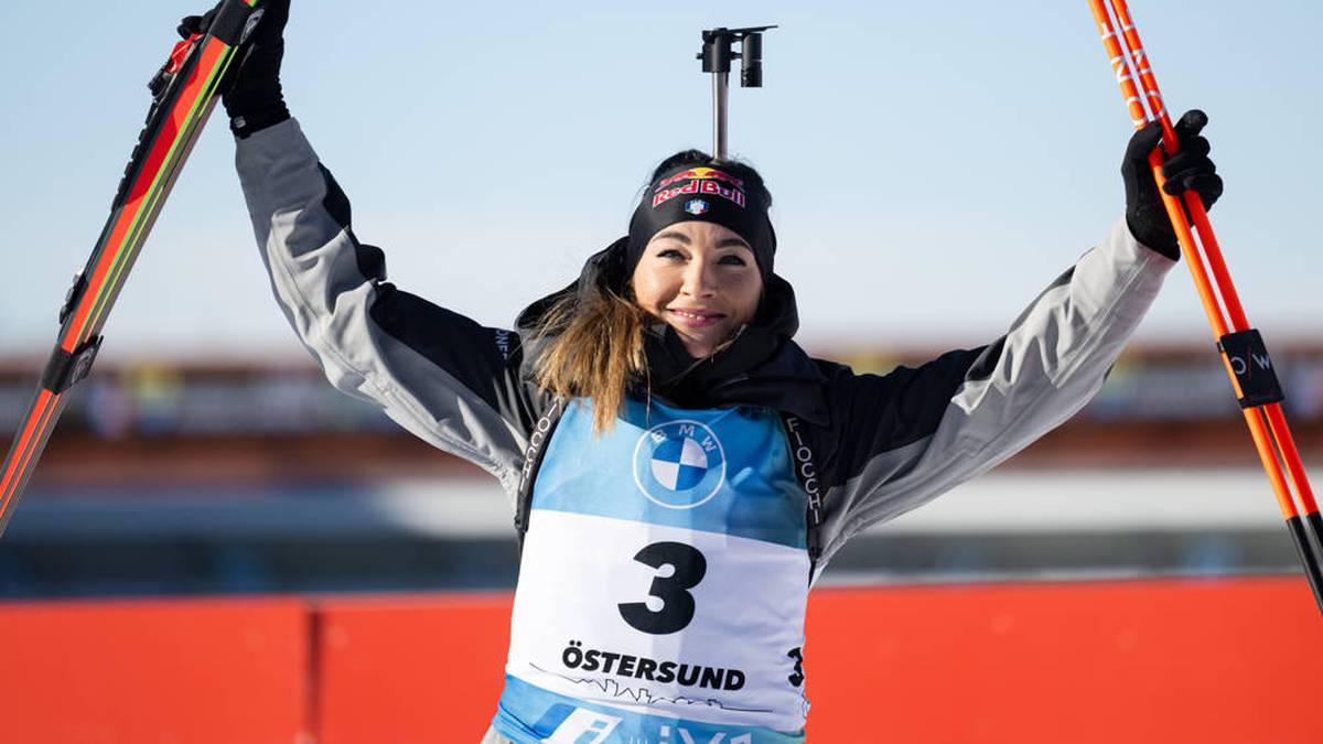 Dorothea Wierer gewann am 12. März den Massenstart in Östersund