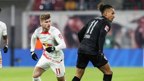 Timo Werner im Spiel gegen seinen ehemaligen Verein