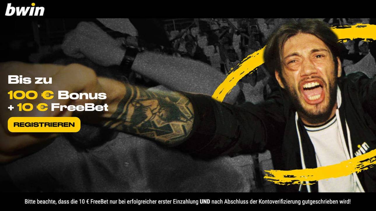 Neben dem 100 € Bonus gibt es bei Bwin noch eine 10 € Freebet 