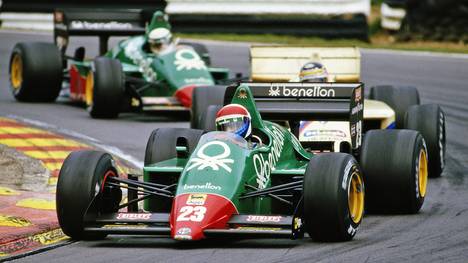 Eddie Cheever und Riccardo Patrese fuhren 1985 die letzte Saison im Benetton Alfa Romeo - beide ergatterten keinen Punkt