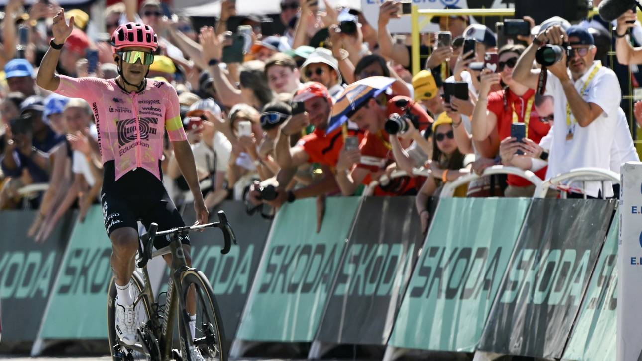 Carapaz gewinnt 17. Etappe der Tour de France