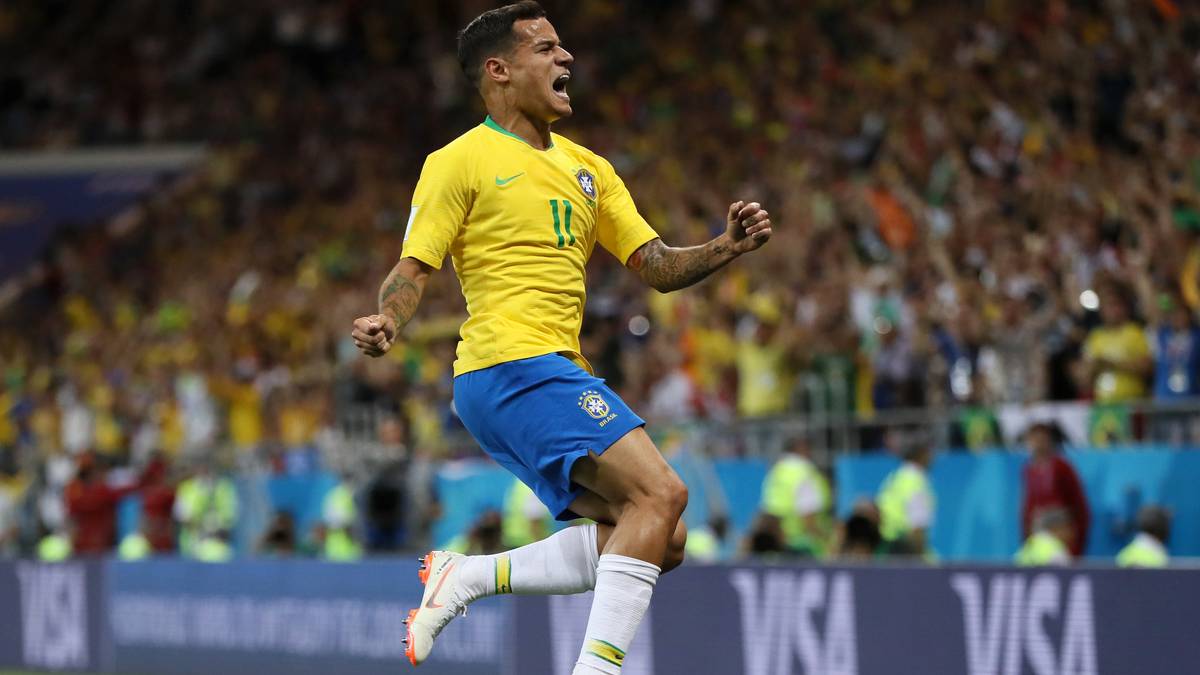 PLATZ 12: Philippe Coutinho (Brasilien) - 2 Tore