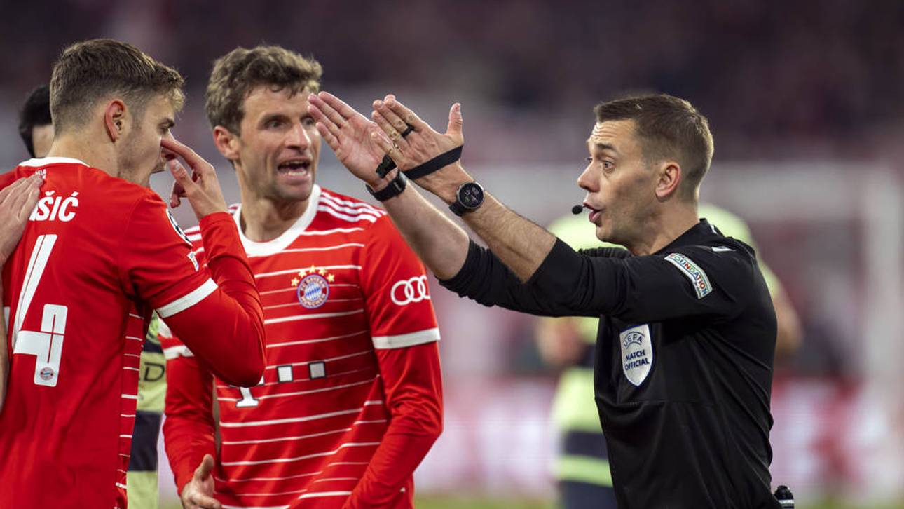 Bei Bayern sorgte Clément Turpin (r.) für Ärger