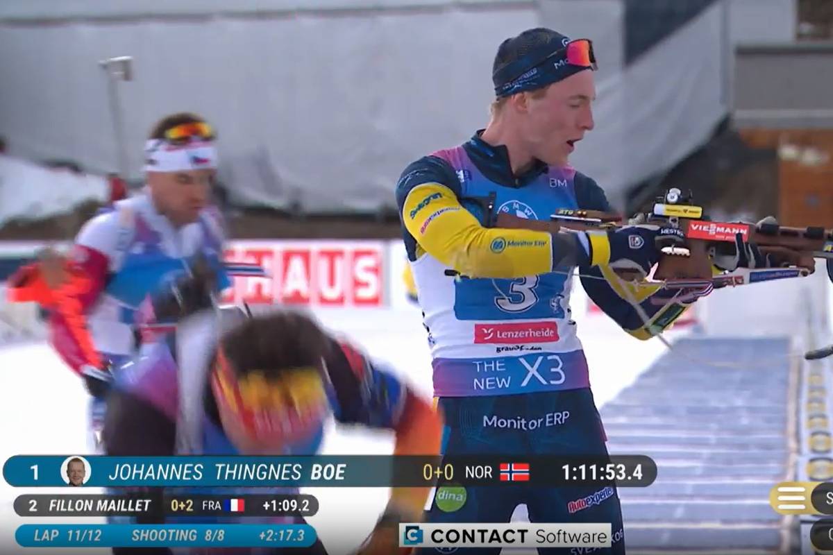 Die deutsche Herren-Staffel gewinnt bei der Biathlon-WM die nächste Medaille für Deutschland - auch, weil Schlussläufer Philipp Horn Nervenstärke beweist.