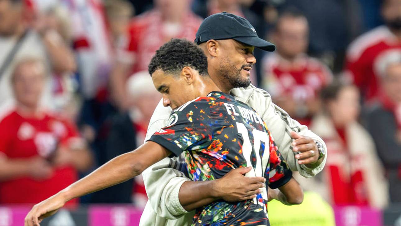Vincent Kompany und Jamal Musiala 