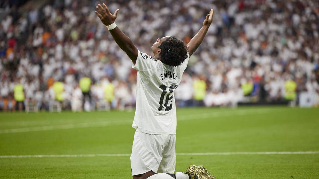 Endrick erzielte bei seinem Heimdebüt für Real Madrid gleich sein erstes Tor