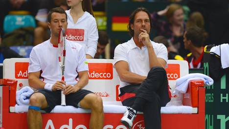 Philipp Kohlschreiber (l.) und Ex-Davis-Cup-Teamchef Carsten Arriens