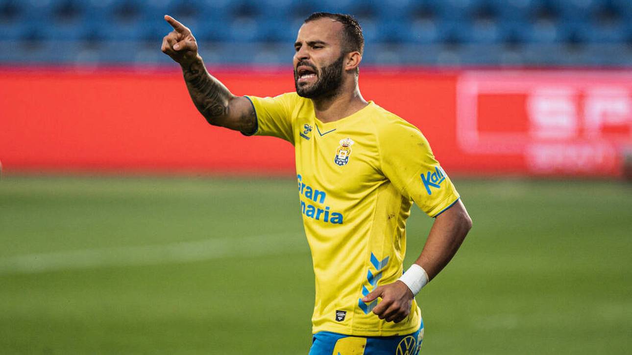 Jesé Rodriguez 2021 im Trikot von Las Palmas