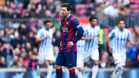 Lionel Messi musste mit dem FC Barcelona eine Niederlage hinnehmen