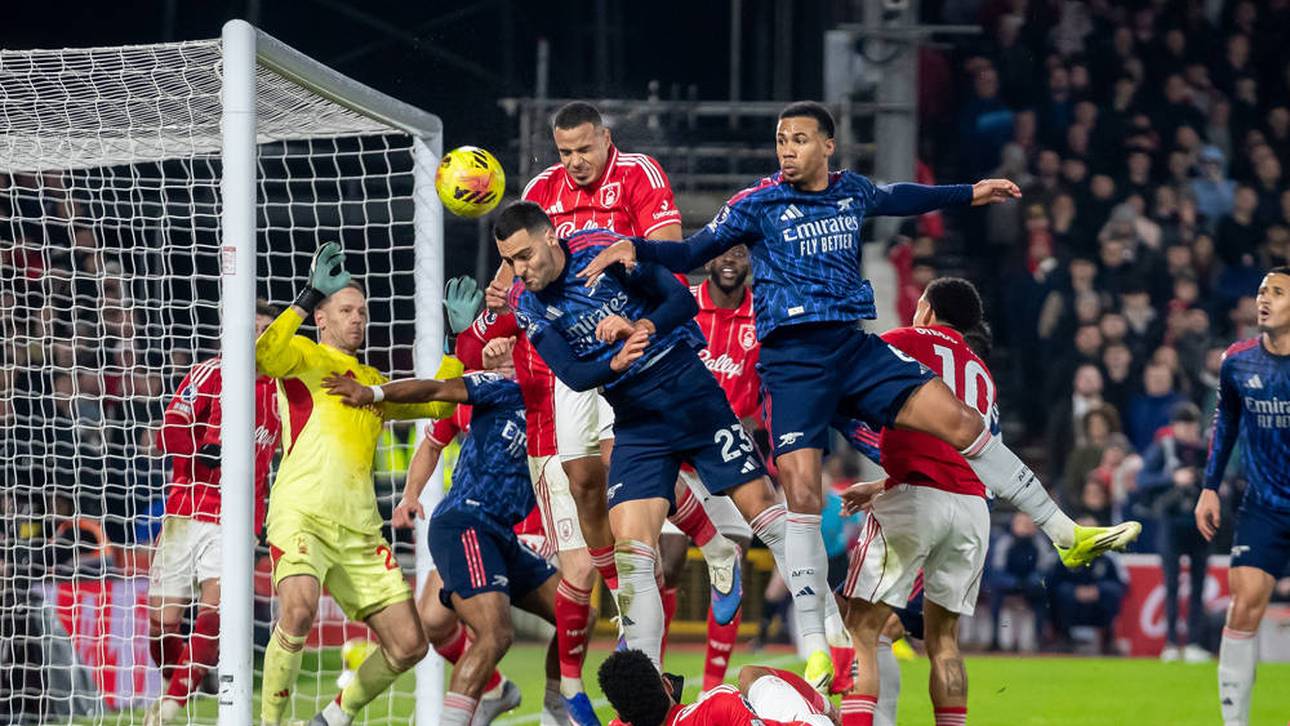 Ein gewohntes Bild bei Eckbällen des FC Arsenal 