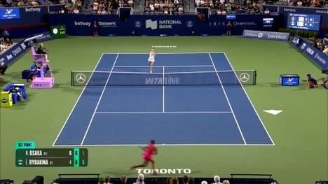 Die Weltranglistenzweite, Elena Rybakina, behielt im Viertelfinale beim 1000er-Event von Toronto starke Nerven und besiegte nach einem erfolgreichen Comeback die Japanerin Naomi Osaka.