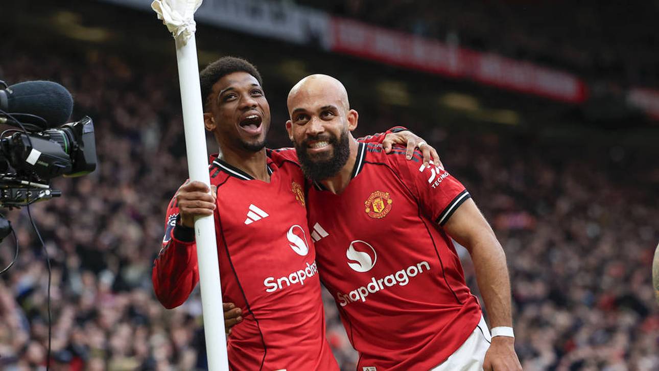 Bryan Mbeumo (r.) erlöste ManUnited mit dem Führungstor