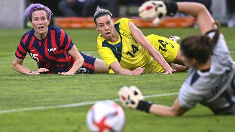 Megan Rapinoe (l.) holte mit den USA bei Olympia Bronze