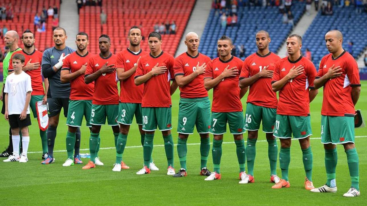Mohamed Amsif (zw. v. l.) spielte mit Marokko bei den Olympischen Spielen 2012