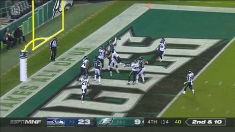 Die Seattle Seahawks haben das Monday Night Game 12 bei den Philadelphia Eagles gewonnen und damit die Führung in der NFC West zurückerobert