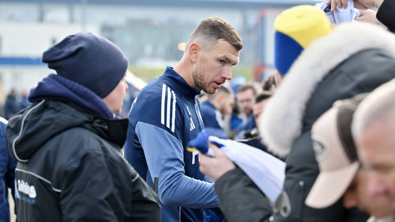 Edin Dzeko hat bereits beim FC Schalke 04 trainiert