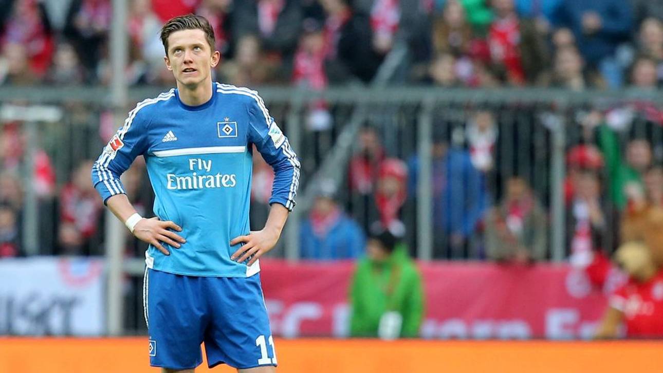 Michael Gregoritsch kassierte mit dem HSV im Februar 2017 eine 0:8-Klatsche in München