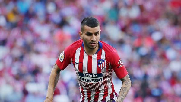 MADRID, SPAIN - APRIL 27: Angel Martin Correa of Atletico de Madrid controls the ball during the La Liga match between  Club Atletico de Madrid and Real Valladolid CF at Wanda Metropolitano on April 27, 2019 in Madrid, Spain. (Photo by Gonzalo Arroyo Moreno/Getty Images)