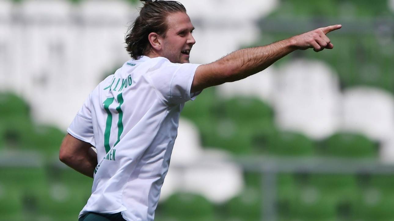 Füllkrug schießt Werder an die Tabellenspitze