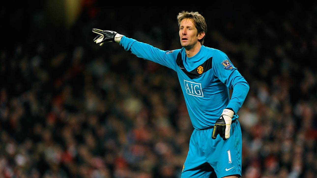 Der langjährige niederländische Nationaltorwart Edwin van der Sar stand zwischen 2005 und 2011 im Tor von Manchester United