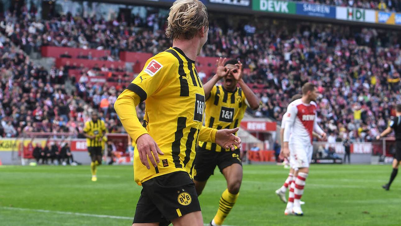 Jude Bellingham feiert mit dem Modeste-Jubel