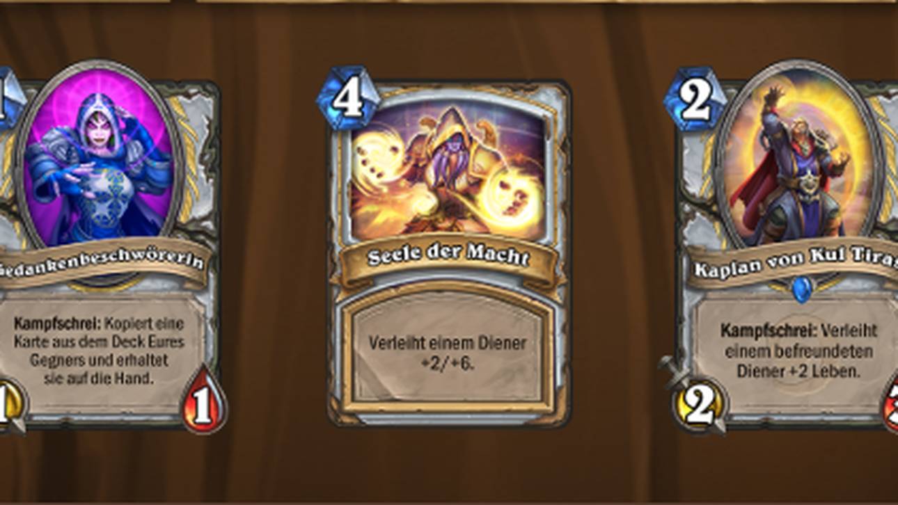 Insgesamt werden 6 neue Karten für das Priester Basis-/Klassik-Set erscheinen.