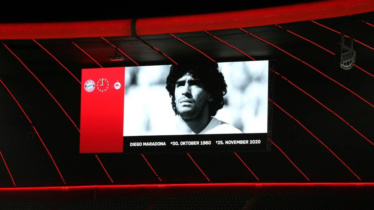 Gedenkminute für Maradona