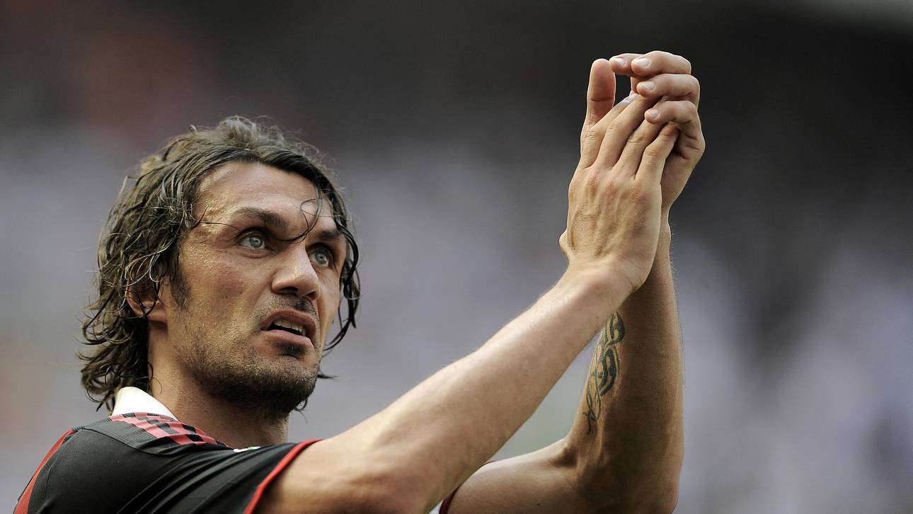 Paolo Maldini war über 24 Jahre für den AC Mailand aktiv und ist bis heute Rekordspieler der Italiener