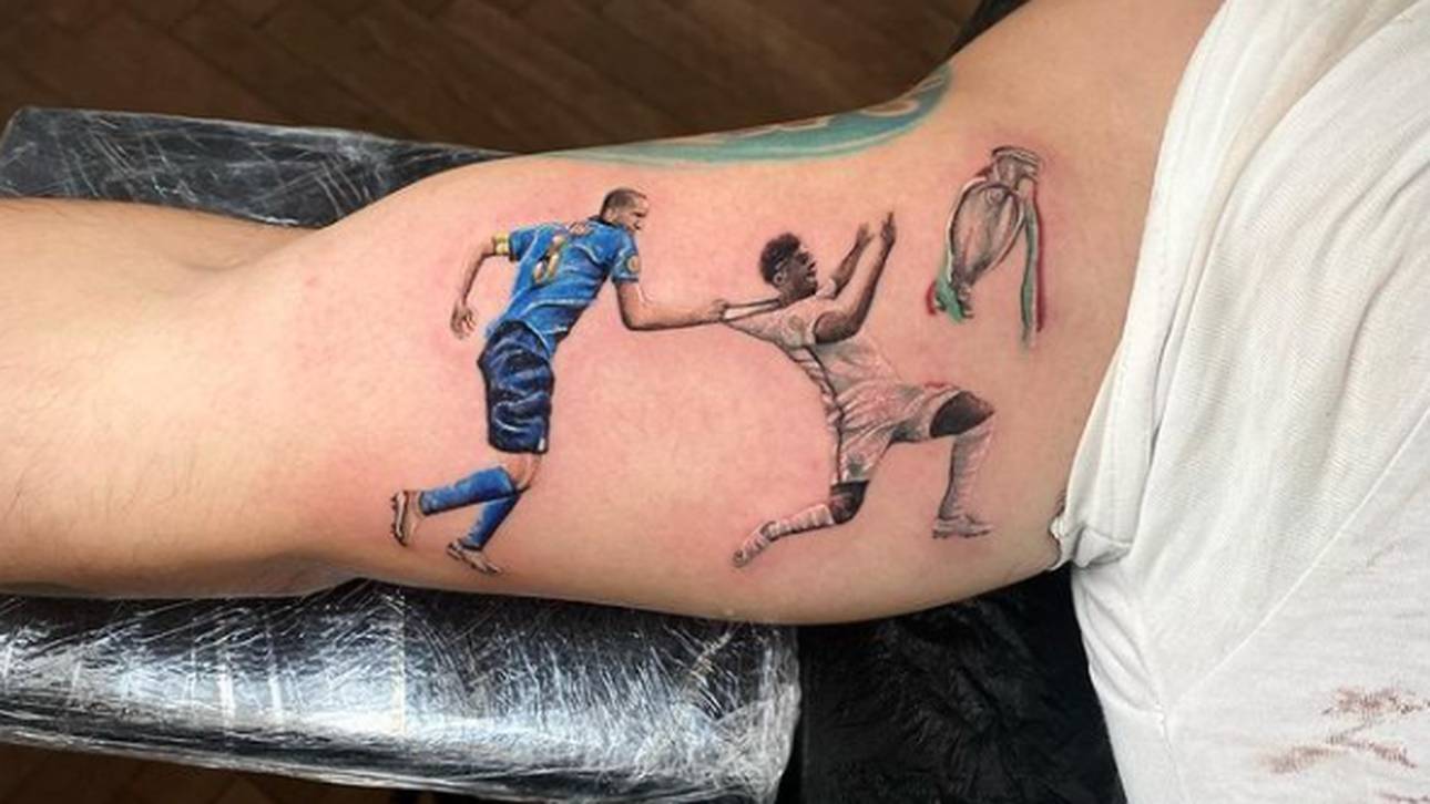 Italiener zeigt Chiellini-Tattoo