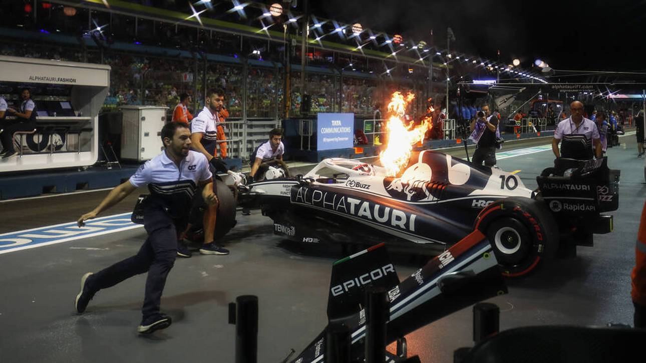 Feuer-Schock für F1-Star