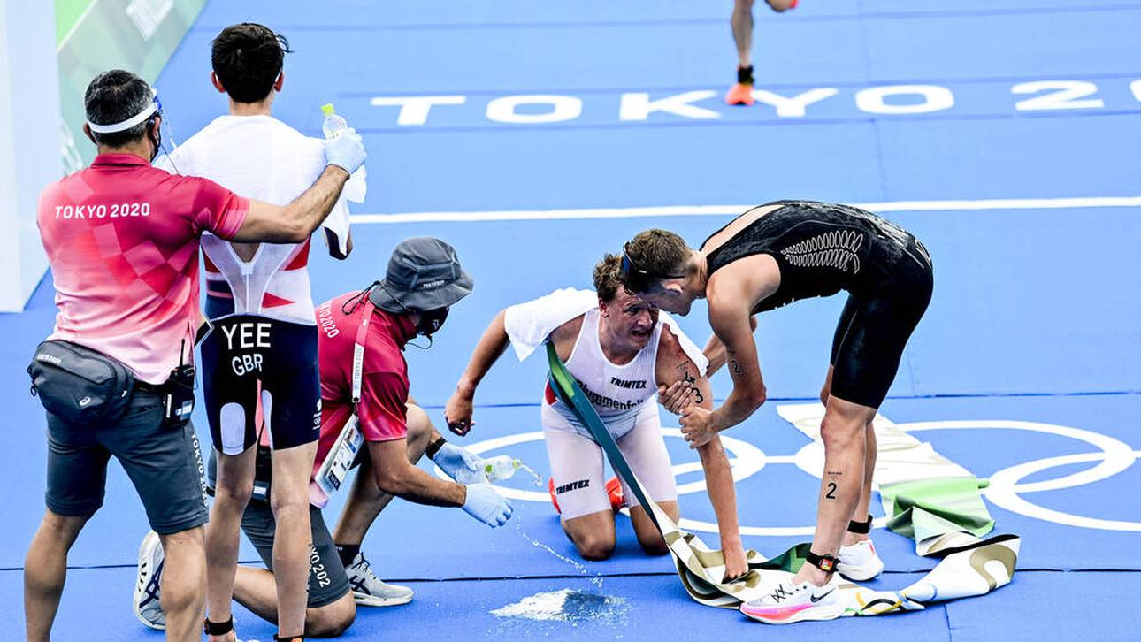 Triathlon-Sieger sorgt für Schockmoment