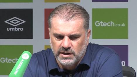 Tottenham-Trainer Ange Postecoglou spricht über die ersten Tage nach dem Abgang von Harry Kane und ist stolz auf die Leistung seiner Mannschaft am ersten Spieltag. 